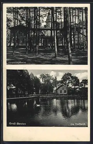 AK Gross-Besten, Genesungsheim, Am Dorfteich