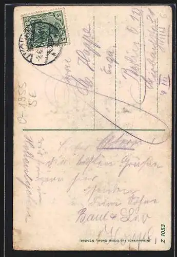 AK Rheinsberg, Sphinxtreppe, Forsthaus Boberow, Schloss-Colonnaden