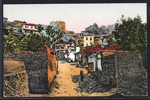 AK Salonique, Vieille rue de la ville haute