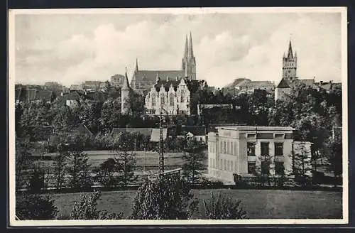 AK Vysoké Mýto, Panorama mit Kirche