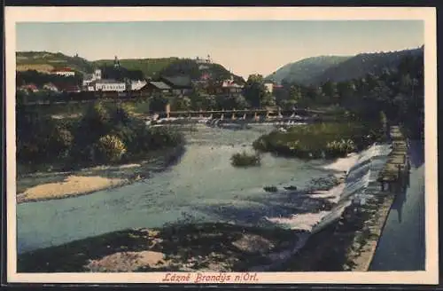 AK Brandeis (No) / Brandys (No), Totalansicht des Ortes