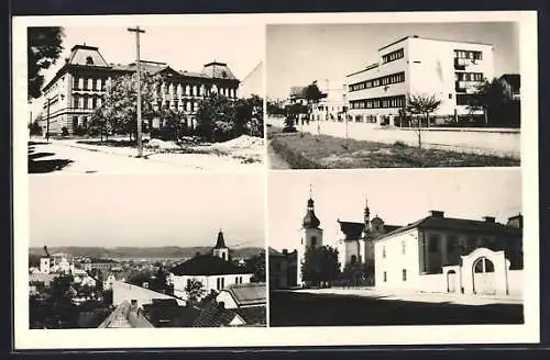 AK Chocen, Gebäudeansicht, Kirche, Strassenpartie
