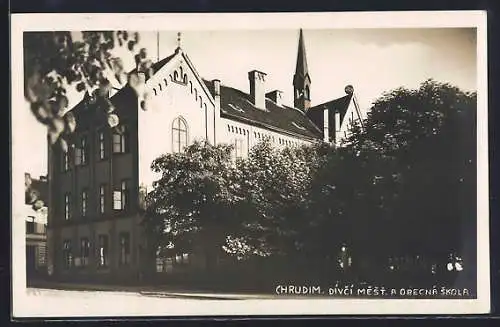 AK Chrudim, Dívcí mest. a Obecná Skola