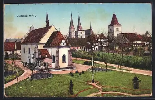 AK Vysoké Mýto, Partie an der Kirche