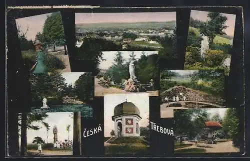 AK Ceská Trebová, Motive aus der Ortschaft