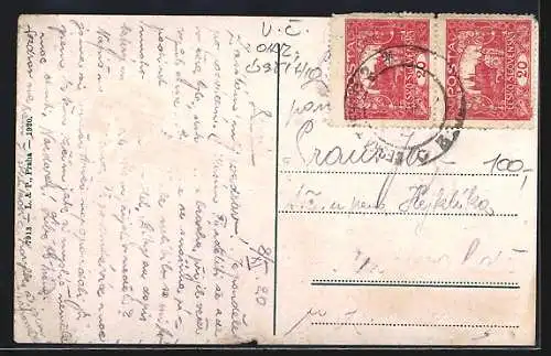 AK Ceská Trebová, Motive aus der Ortschaft