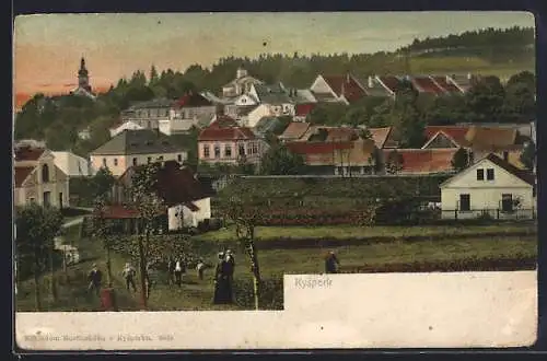 AK Kysperk, Ortsansicht am Berg