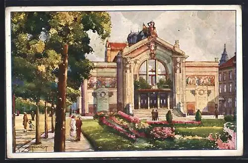 Künstler-AK Pardubice, Mestské divadlo