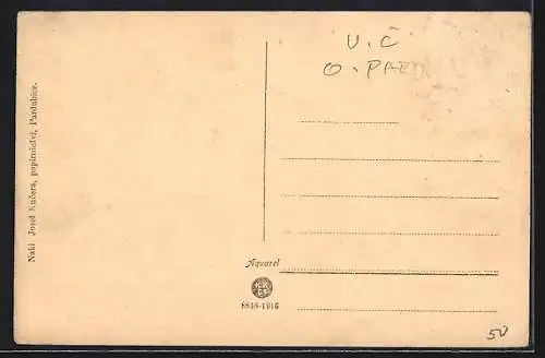 AK Pardubice, Teilansicht aus der Vogelschau