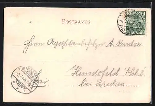 AK Dresden, Restaurant Kaiser-Palast Otto Scharfe, Ansicht mit Strassenbahn