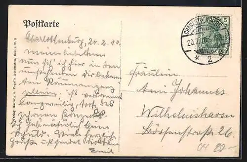 AK Berlin-Charlottenburg, Theater-Restaurant des Schiller-Theaters, Innenansicht