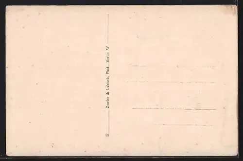 AK Berlin-Charlottenburg, Gaststätte Trocadero, Windscheidstr. 15, Innenansicht