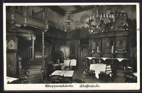 AK Berlin, Gaststätte Schoppenschänke der Kaiser-Keller AG, Friedrichstrasse 176 /179, Schifferstube