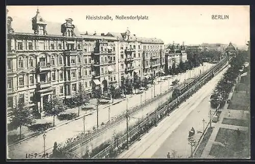 AK Berlin-Schöneberg, Nollendorfplatz und Kleiststrasse mit U-Bahn