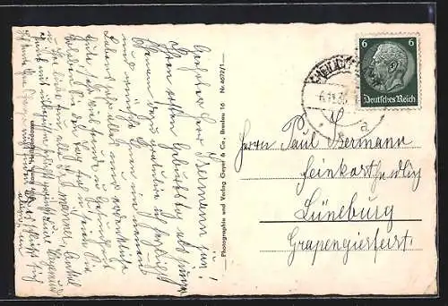 AK Heiligendamm, Villen an der Promenade, vom Wasser gesehen