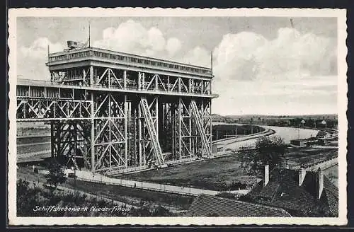 AK Niederfinow, Totale vom Schiffshebewerk