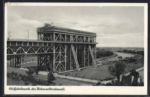 AK Niederfinow, Schiffshebewerk des Hohenzollernkanals