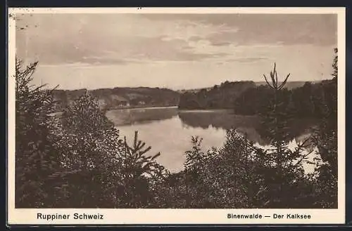 AK Binenwalde /Ruppiner Schweiz, Kalksee