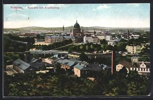 AK Potsdam, Panorama vom Brauhausberg
