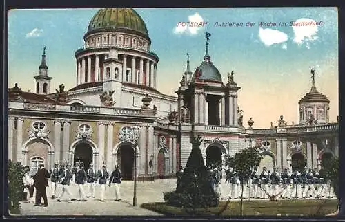 AK Potsdam, Aufziehen der Wache im Stadtschloss