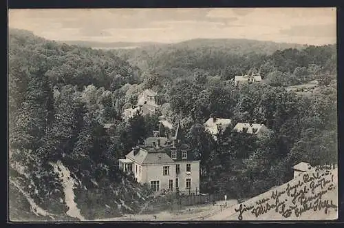AK Bad Freienwalde a. O., Blick auf die Siedlung im Brunnental