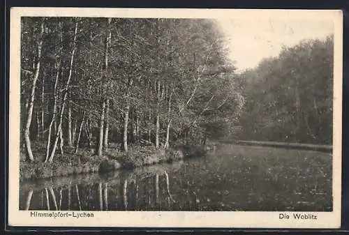 AK Himmelpfort-Lychen, Die Woblitz