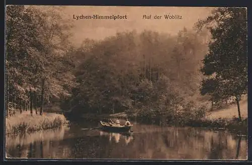 AK Lychen-Himmelpfort, auf der Woblitz