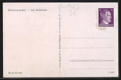 AK Birkenwerder, Blick auf den Boddensee