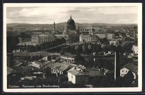 AK Potsdam, Panorama vom Brauhausberg aus gesehen