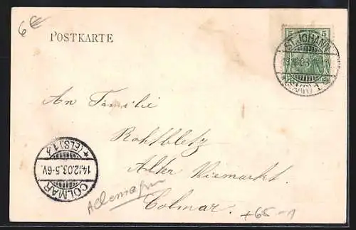 AK St. Johann-Saarbrücken, Bahnhof, Eingangsportal