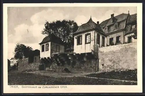 AK Trier, Gartenhaus am Zurlaubener Ufer