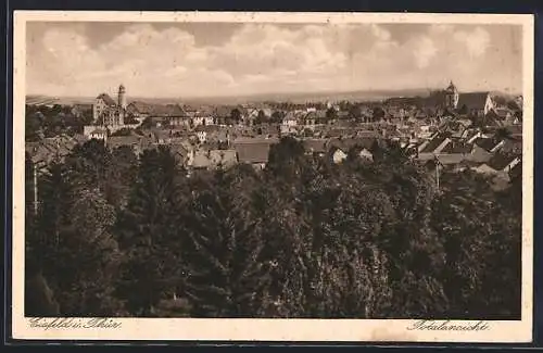 AK Eisfeld i. Thür., Totalansicht mit Kirche