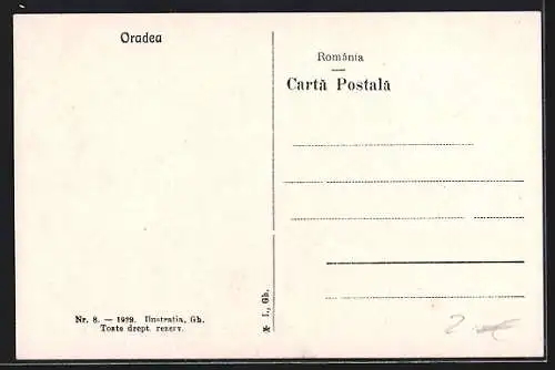 AK Oradea, Piata Unirii cu statuia Reg. Ferdinand I.