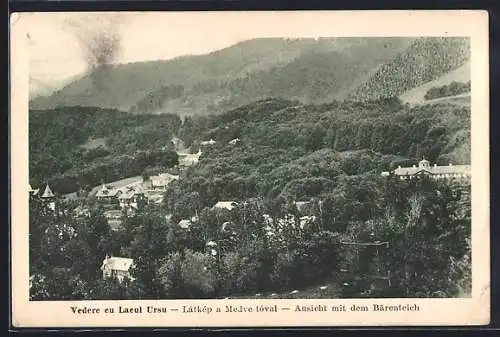 AK Bad Sovata, Ansicht mit dem Bärenteich