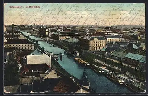 AK Temesvár, Jozsefváros, Panorama