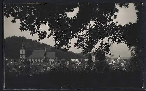 AK Kronstadt, Teilansicht mit Kirche