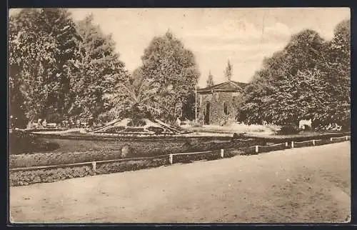 AK Bad Buziás, An der Parkpromenade