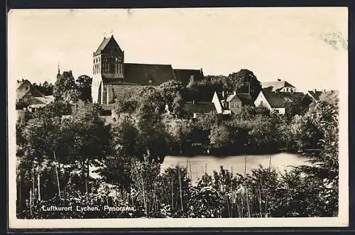 AK Lychen, Blick auf die Johanniskirche
