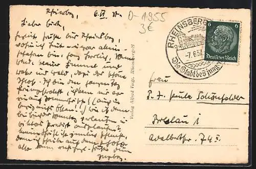 AK Rheinsberg /Mark, Schloss