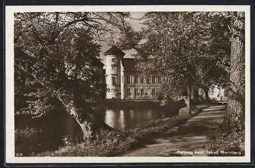 AK Rheinsberg, Parkweg beim Schloss