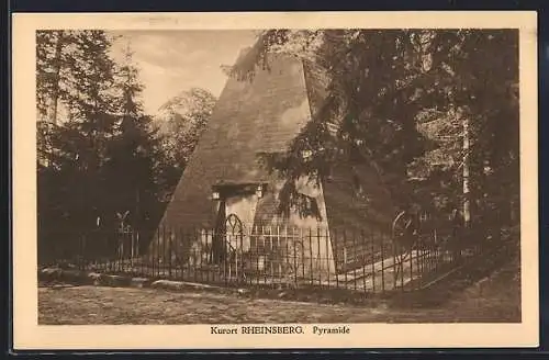 AK Rheinsberg, Partie an der Pyramide
