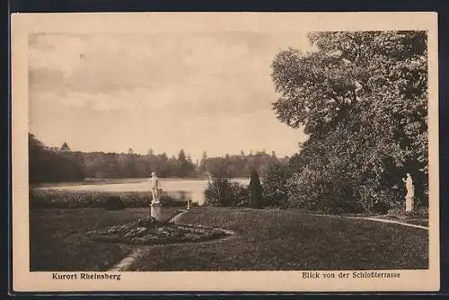AK Rheinsberg, Blick von der Schlossterrasse