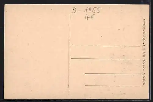 AK Rheinsberg, Blick von der Schlossterrasse