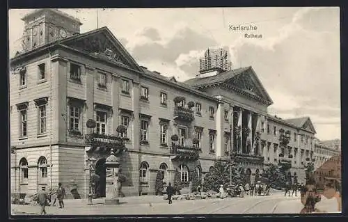 AK Karlsruhe, Partie vor dem Rathaus