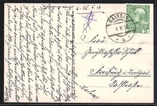 AK Thal-Rheineck, Schloss Weinburg mit Alpenblick