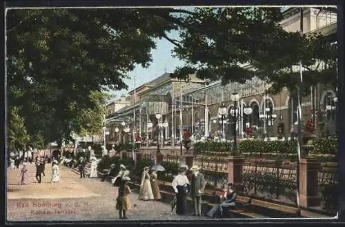 AK Bad Homburg v. d. H., Kurhaus-Terrassen-Cafe