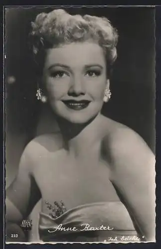 AK Schauspielerin Anne Baxter in dem Film Ich beichte