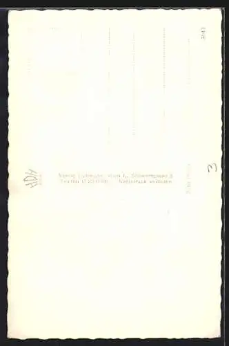 AK Schauspielerin Rita Williams mit Spitzenkleid
