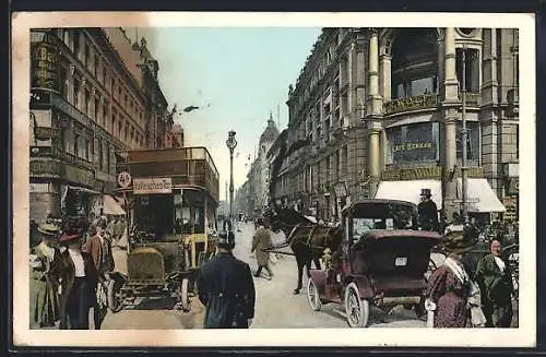 AK Berlin, Berliner Leben Ecke Friedrichstrasse und Leipziger Strasse