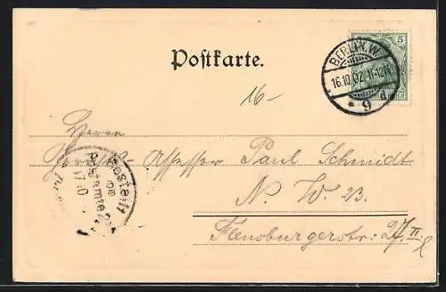 AK Berlin, Weihenstephan-Bräu in der Friedrichstrasse 176 /177 Ecke Jägerstrasse, Inh. H. Wendel